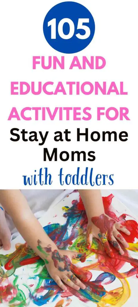 Stay-at-Home Mom Activities for toddlers