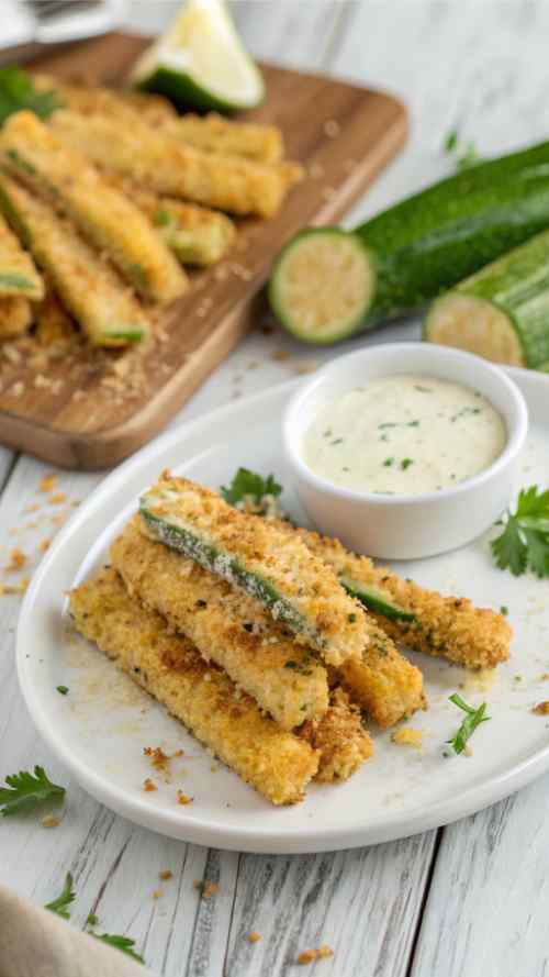 Easy Crispy Air Fryer Zucchini Fries You’ll Make Again and Again