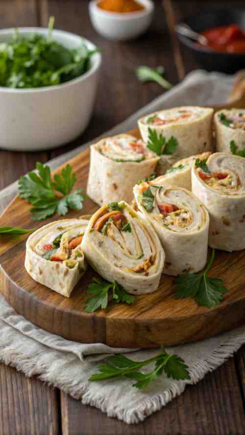 Easy Chicken Shawarma Pinwheels: Perfect Appetizer for Parties, Potlucks, and Afternoon Snacks