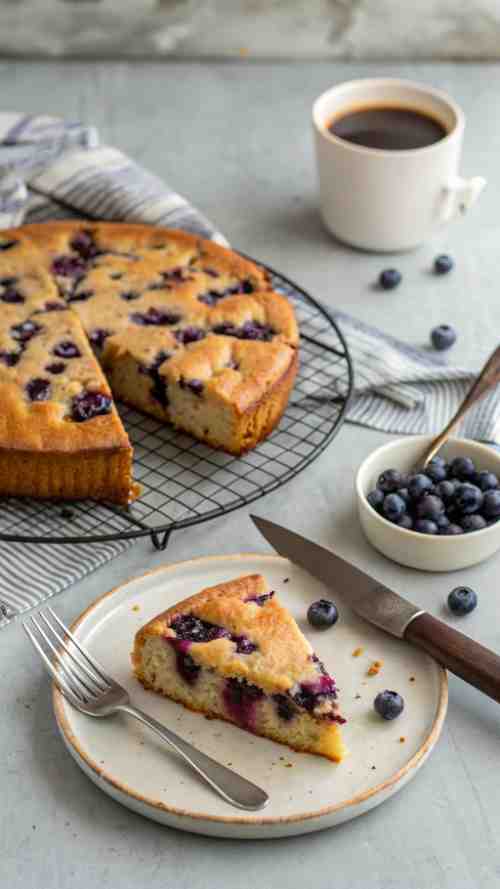 Easy Air Fryer Blueberry Cake Recipe – Quick, Fluffy & Delicious Air Fryer Dessert!