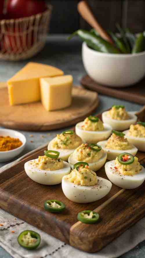 Jalapeño Popper Deviled Eggs – The Best Spicy Deviled Egg Recipe for Parties & Appetizers!