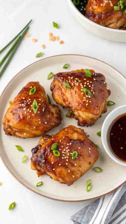 Air Fryer Teriyaki Chicken Thighs – Crispy Easy Air Fry Recipes for Air Fry Chicken Legs Bone In & Air Fried Drumsticks