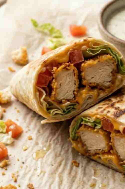 Easy Chicken Nugget Wrap Recipe Better Than Fast Food